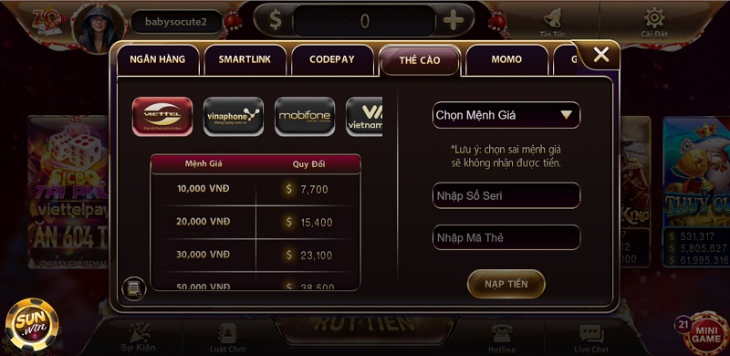 Rút tiền về ngân hàng tại Zowin